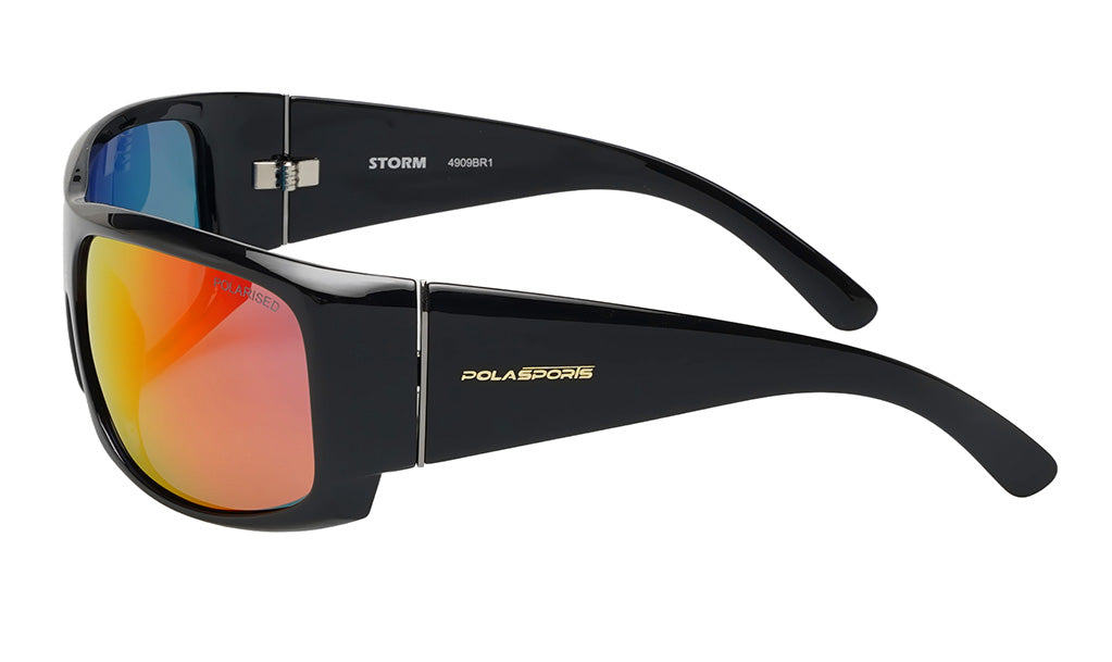 STORM - BLACK / RED MIRROR