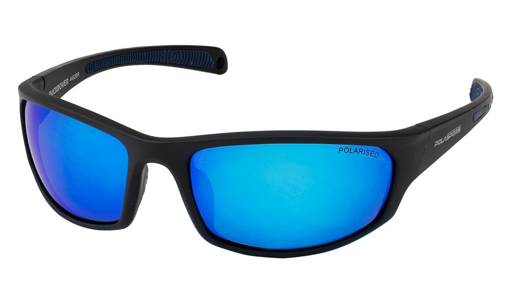 RUCKROVER - MATTE BLACK / BLUE MIRROR LENS