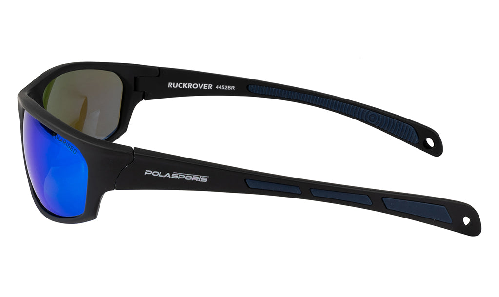 RUCKROVER - MATTE BLACK / BLUE MIRROR LENS
